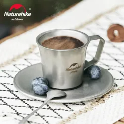 Zestaw naczyń kempingowych ze stali nierdzewnej NATUREHIKE